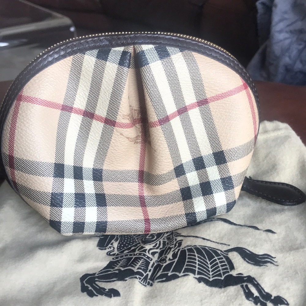 Burberry Haymarket Check Medium Cosmetic Case